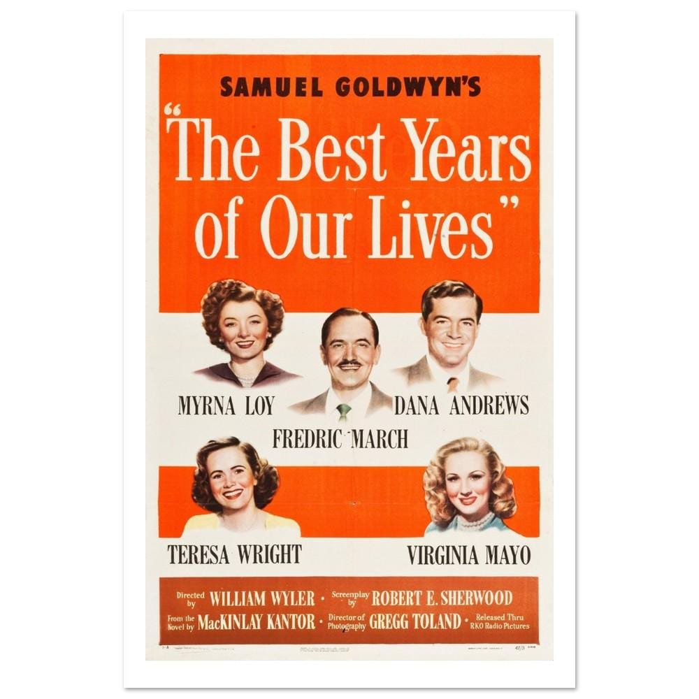 映画『我らが生涯最良の年』ポスター、額入りヴィンテージスタイル映画