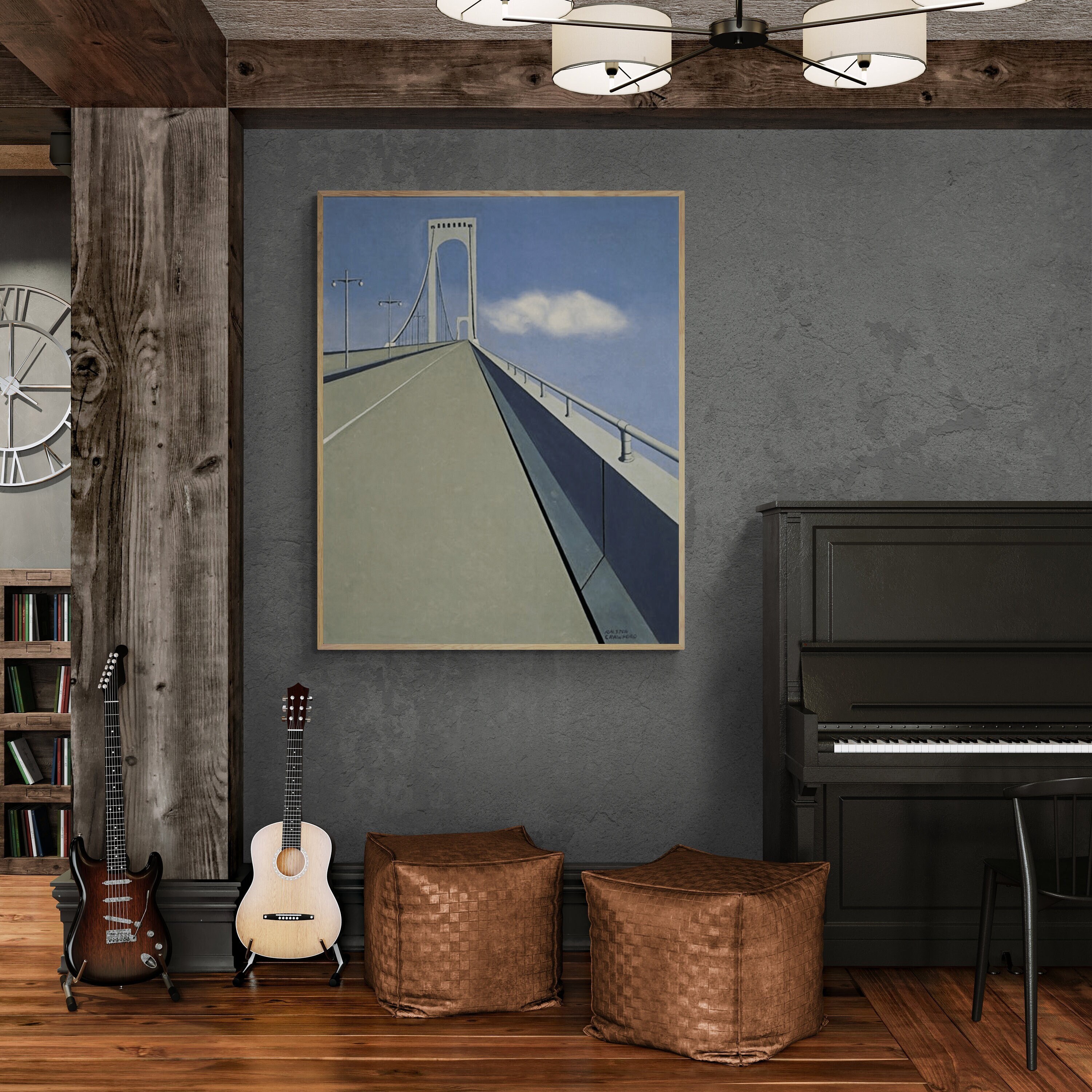 Whitestone Bridge - Ralston Crawford Artwork