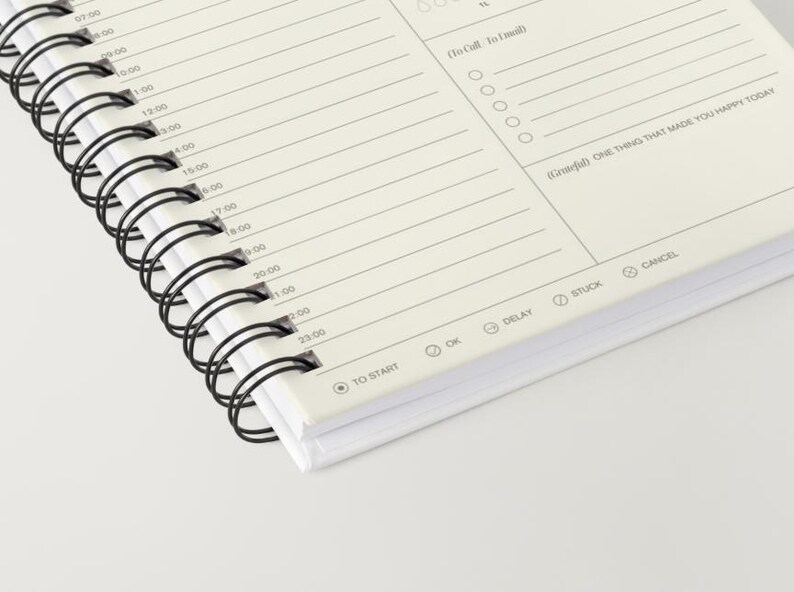 100+ Days Daily Planner Printable PDF | Minimalist Planner Notebook ...
