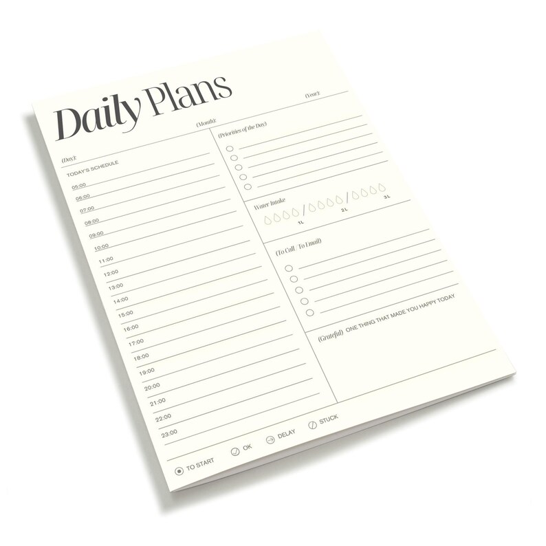 100+ Days Daily Planner Printable PDF | Minimalist Planner Notebook ...