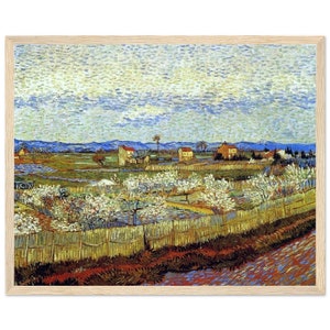 Peach Trees in Blossom Vincent van Gogh Cir. 1889