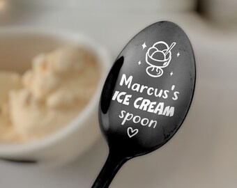 Eislöffel mit Namen und Gravur. Personalisierte Geschenke für Papa. Einzigartige Geschenke für Opa. Individuelles Geschenk für Ehemann.