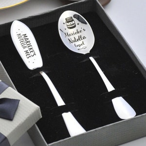 Personalized Custom Spoon for Nutella Lovers - Engraved Gift with Name Boyfriend gift Dad gift