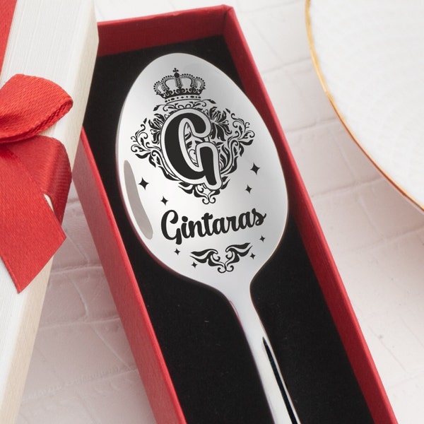 Cuillère à café personnalisée - Cadeau personnalisé Cuillère à café avec prénom Cuillère à café gravée Cadeaux de remise des diplômes Cadeaux pour la fête des mères