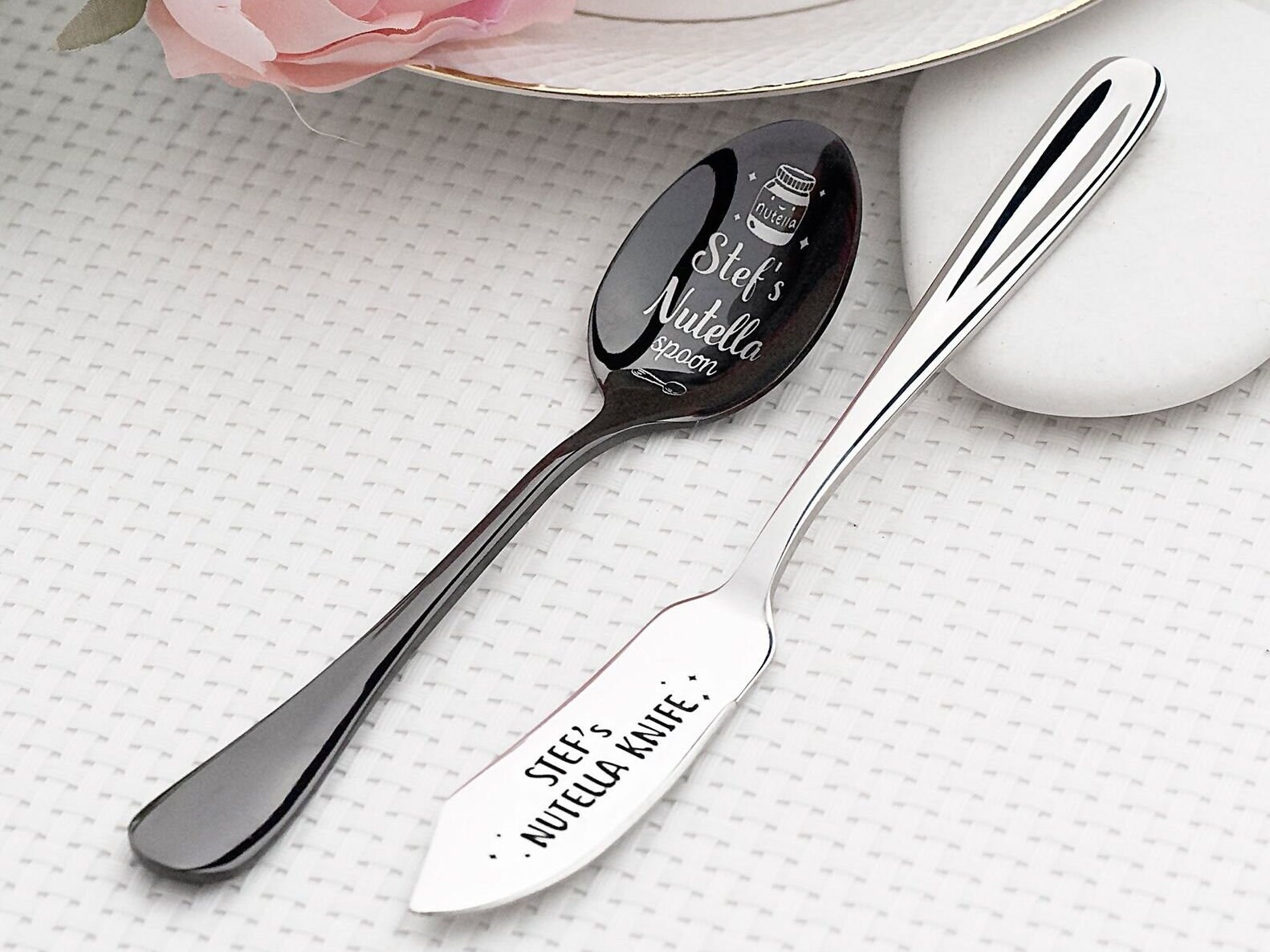 Custom Nutella Set Nutella Knife Nutella Messer Nutella Etsy