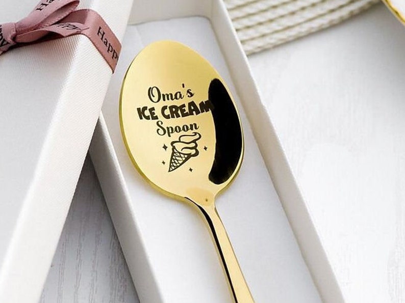 Custom Ice Cream Spoon Engraved Spoon With Name Personalized Spoon Soup Spoon Gift for Brother