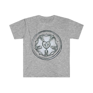 Charcoal Luther Rose Softstyle T-Shirt