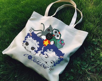 Bolso tote Coraline Betty Boop: Shopper de lona natural