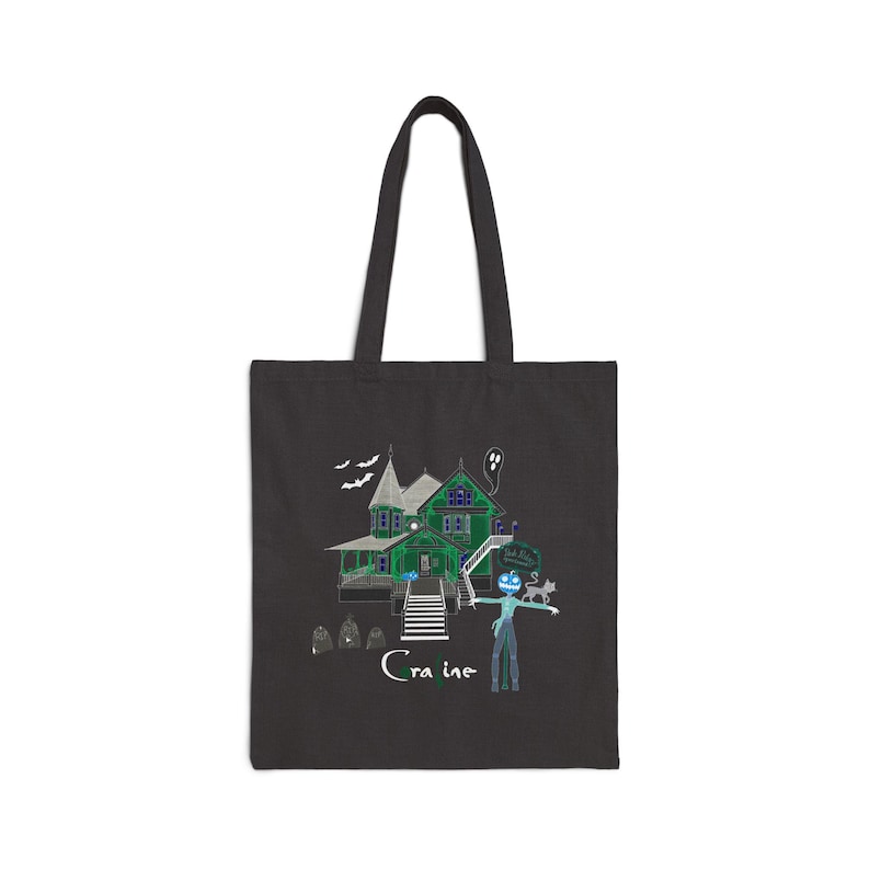 Bolso de mano Coraline Bolso gótico de Halloween / Casa encantada imagen 2