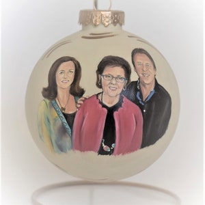 Family portrait painting ornament