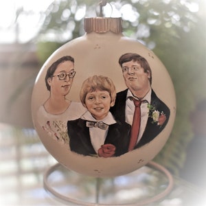 Family portrait ornament -wedding portrait