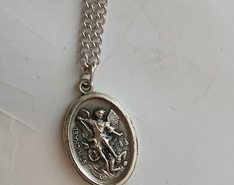 Medaille aartsengel Aartsengel Michaël/beschermengel met ketting