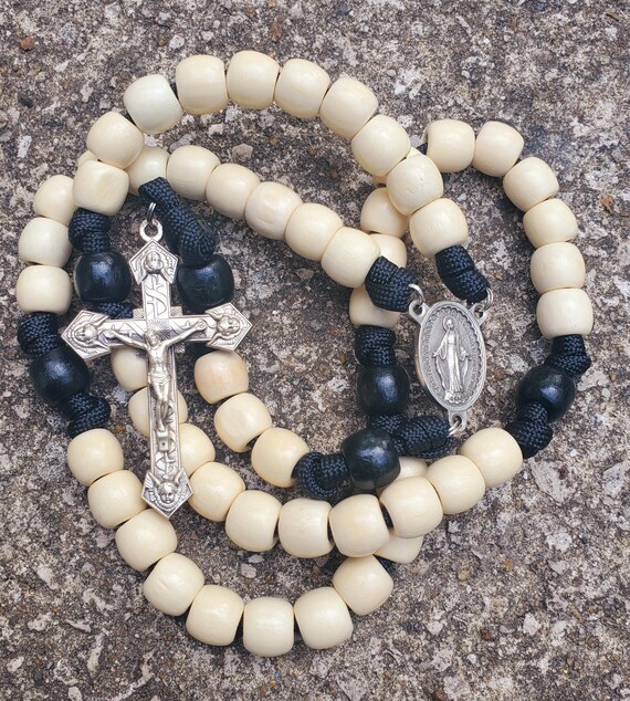 Dominican Paracord Rosary Wooden Beads Canada