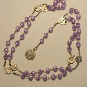7 Sorrows of Mary Chaplet - Purple Chaplet Rosary