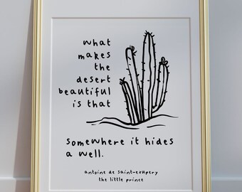 the little prince printable poster | desert's secret - the little prince printable | saint-exupéry's whispered wonders
