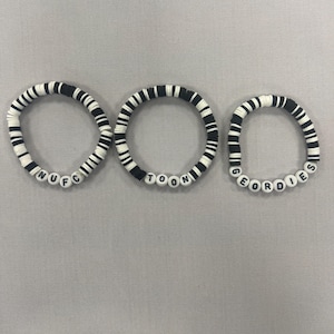 Newcastle United Fc Bead Bracelet For Football Fans By Beadlet