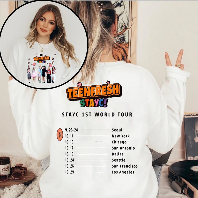 Stayc_s 1st World Tour 2023 _TEENFRESH_ Shirt STAYC Kpop Etsy