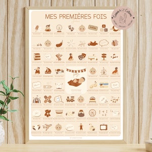 Baby "My First Times" Poster | Personalized Birth Gift | Gift Idea | Baby Shower | Moms | Family