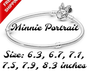 Pulsera con dijes de plata 925 de Minnie