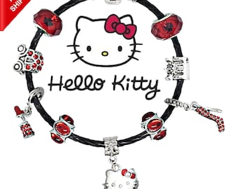 パンドラブレスレット ハローキティテーマチャーム ハート ライン