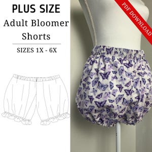 Basic Cosplay Bloomer Shorts Sewing Pattern Sizes S - XL Easy ...