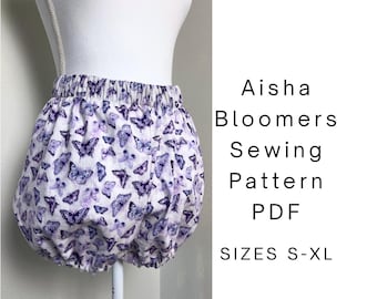 Easy Bloomer Sewing Pattern | Aisha Bloomers | Elastic Waist Beginner Sewing | S-XL