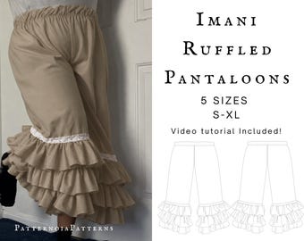 Renaissance Faire Pantaloons Sewing Pattern PDF | Ren Faire Costume | Sizes S-XL