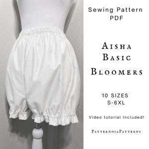 Renaissance-Basar-Bloomers-Schnittmuster (PDF) | Anfängerfreundliche Bloomer-Shorts | Größen S–6XL – Sofort-Download
