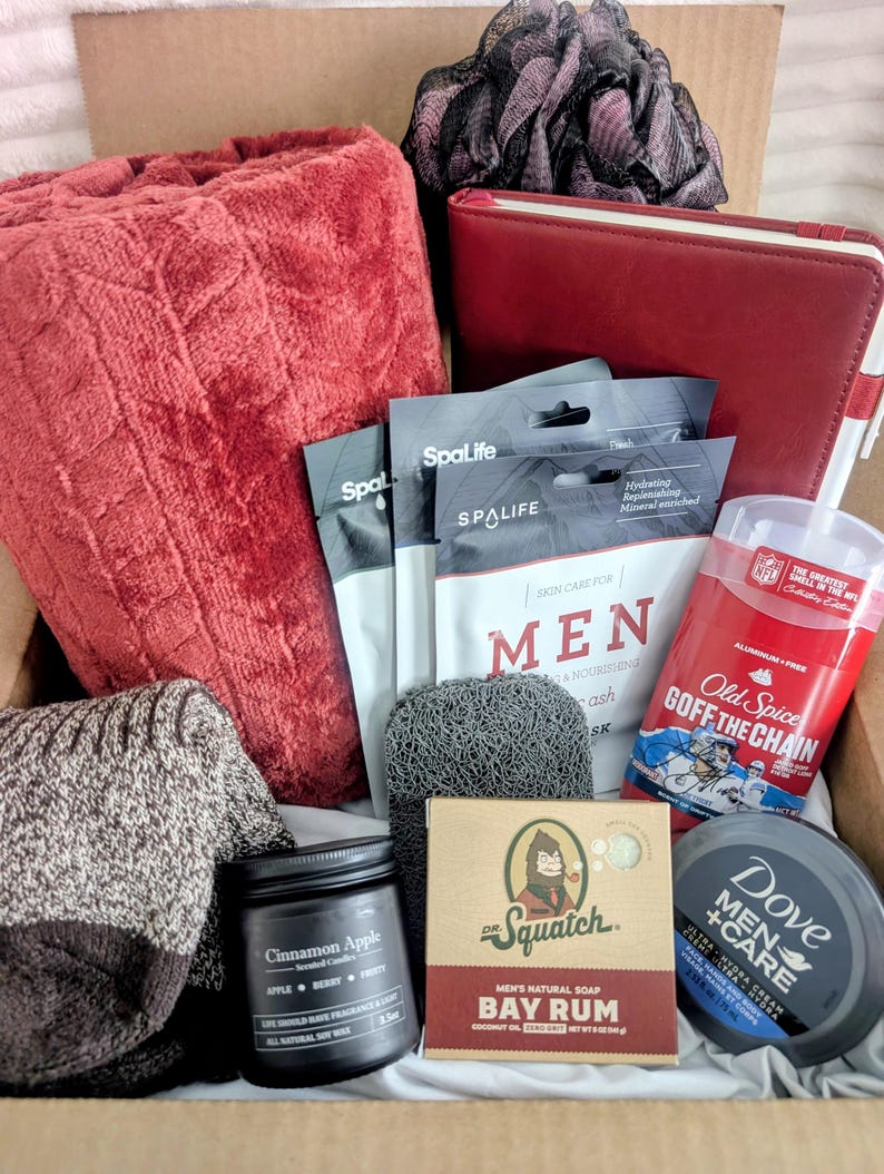 Father's Day - Gift Box Fillers for Him - Cozy Gifts - Unique Relaxation Gift - Men's Care Package image 3