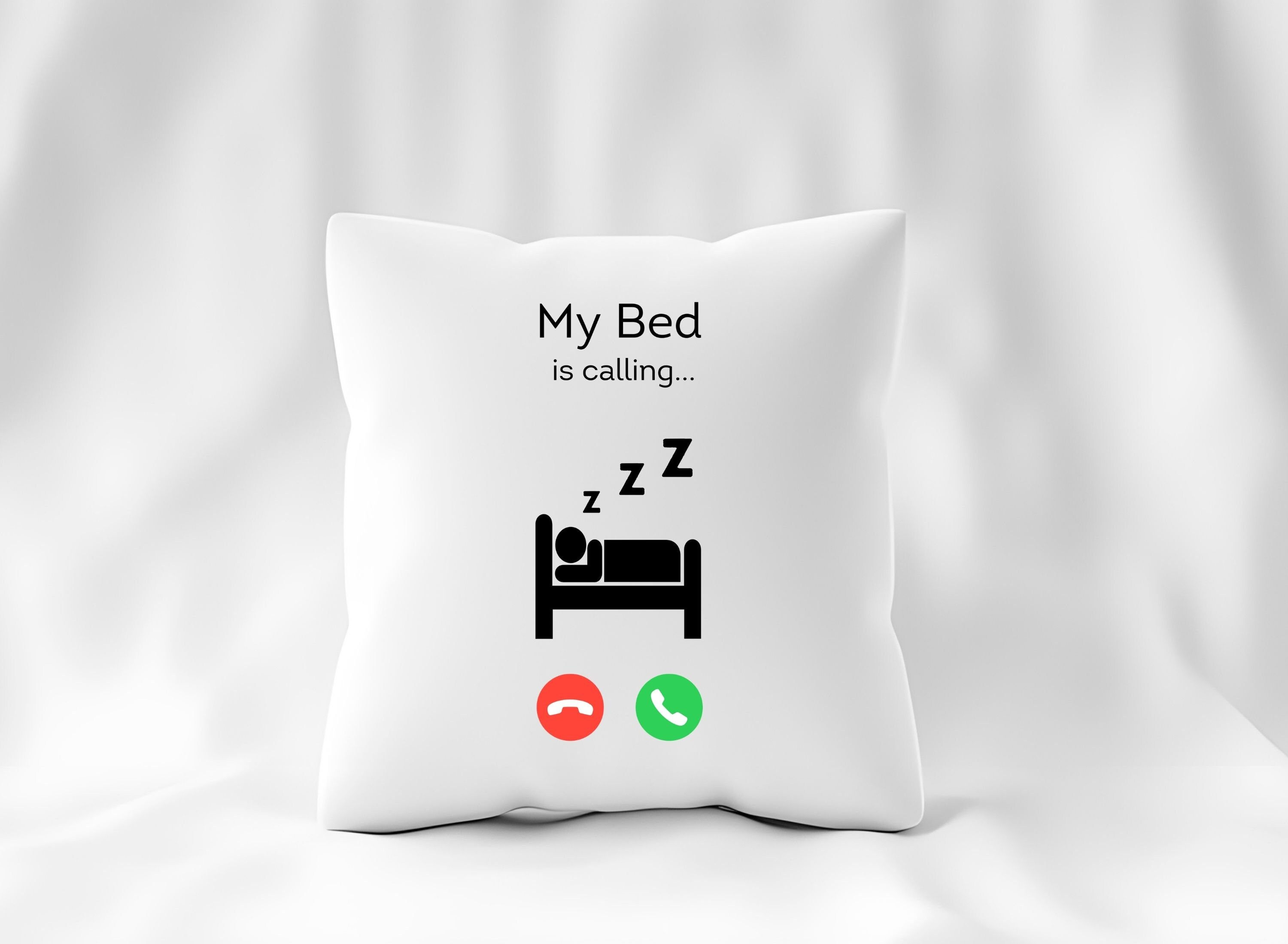 My Bed is Calling Svg Png, Funny PNG for Mugs, Call Svg, Sleep
