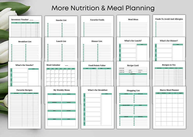 2026 Fitness & Meal Planner Canva Template: Printable Health Journal ...