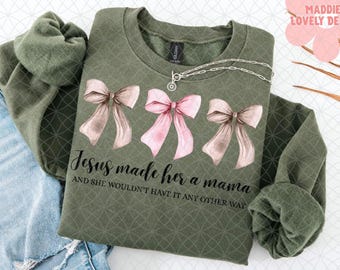 Coquette Christian Mama PNG, Jesus Design (Digital Download)