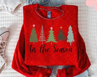 Tis The Season Christmas PNG: Holiday Sublimation Design (Digital Download)