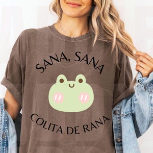 Sana Sana Colita de Rana PNG: Funny Latina Frog Design (Digital Download