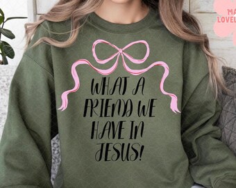 Qué amigo tenemos en Jesús PNG: Diseño basado en la fe cristiana (Descarga digital)