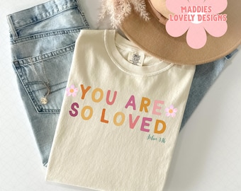 You Are So Loved PNG, Jesus Sublimation Design (Digital Download)