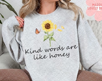 Kind Words are like Honey PNG, Christian Bible Verse (Digital Download)