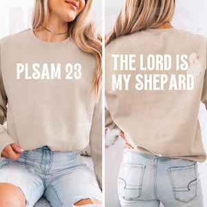 Psalm 23 PNG: The Lord is My Shepherd, Christian Bible Verse (Digital Download)