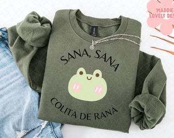 Sana Sana Colita de Rana PNG : Funny Latina Frog Design (téléchargement numérique)