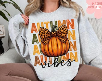 Herfstsfeer PNG: Sublimatieontwerp voor de herfst (digitale download)