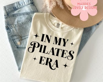 In My Pilates Era PNG、ガーリーワークアウトデザイン（デジタルダウンロード）
