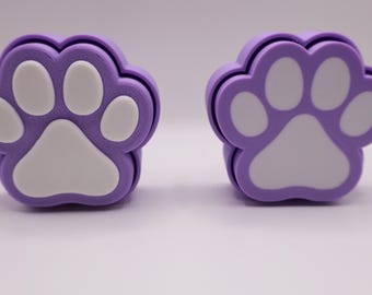 Paw Print Fidget Clicker – Clicky or Silent