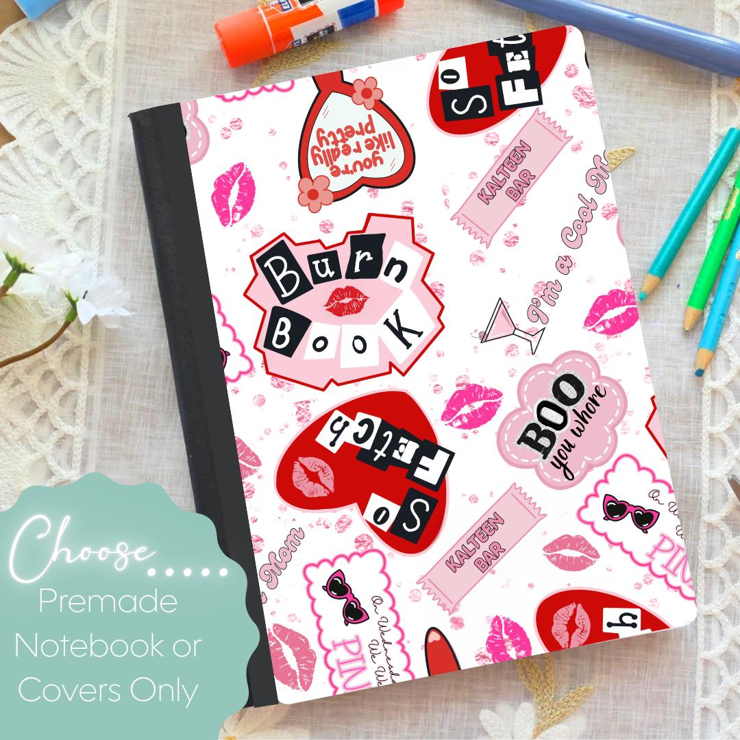 Burn Book Stickers Composition Notebook & Covers, School Supplies, Back ...