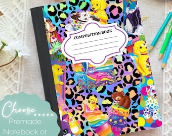 Neon Animals Composition Notebook & Covers, School Supplies, Back to School Supplies, Customized Notebook, Colorful