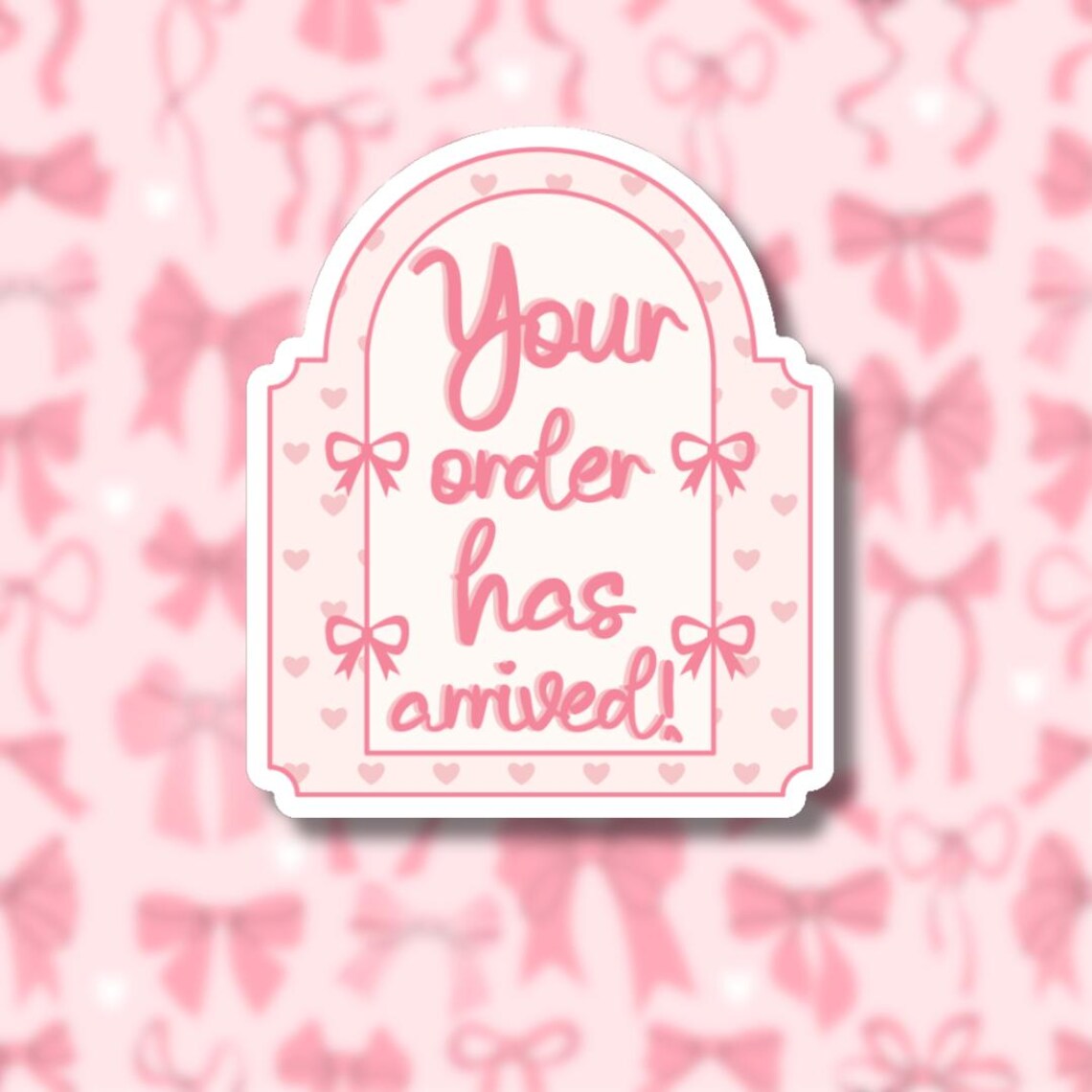 Mail Sticker Order Arrived Coquette Happy Mail Stickers, Small Business, Sticker ...