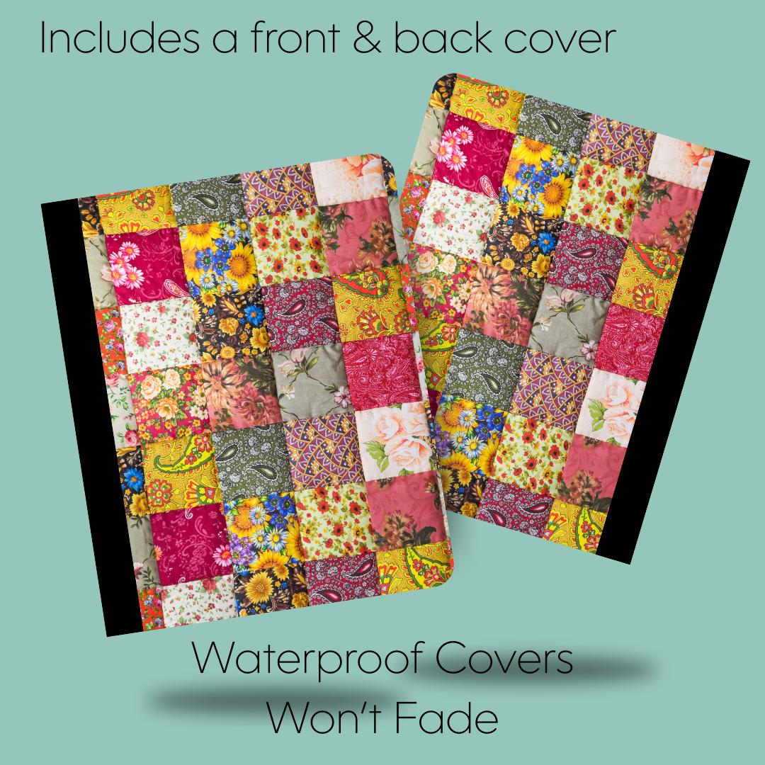 Compasition Notebook Back Quilt 2 Mini Composition Notebook & Covers, School Supplies, Back to ...