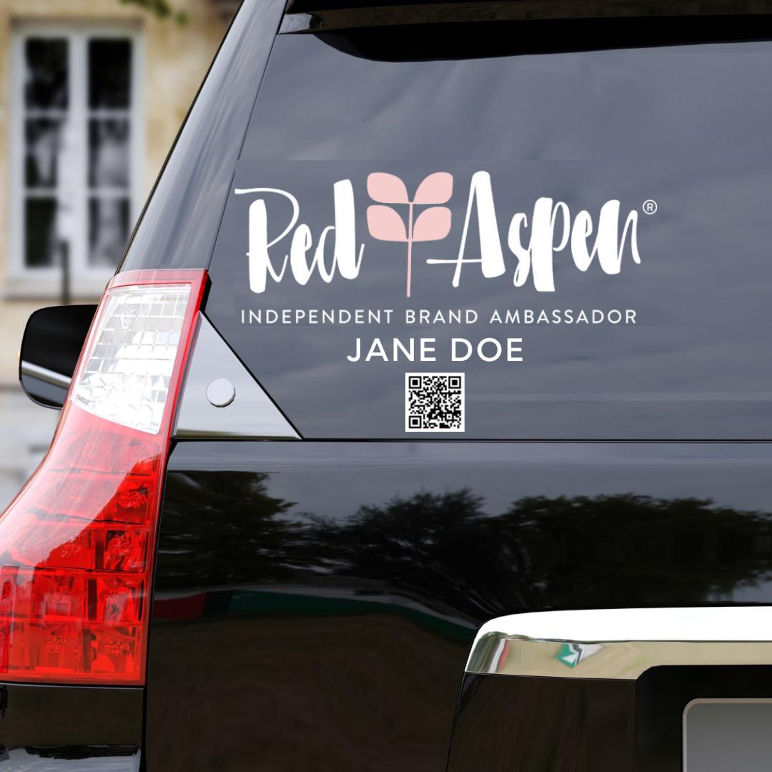 Red Aspen Brand Ambassador Window Decal, Vinyl, Window Sticker ...