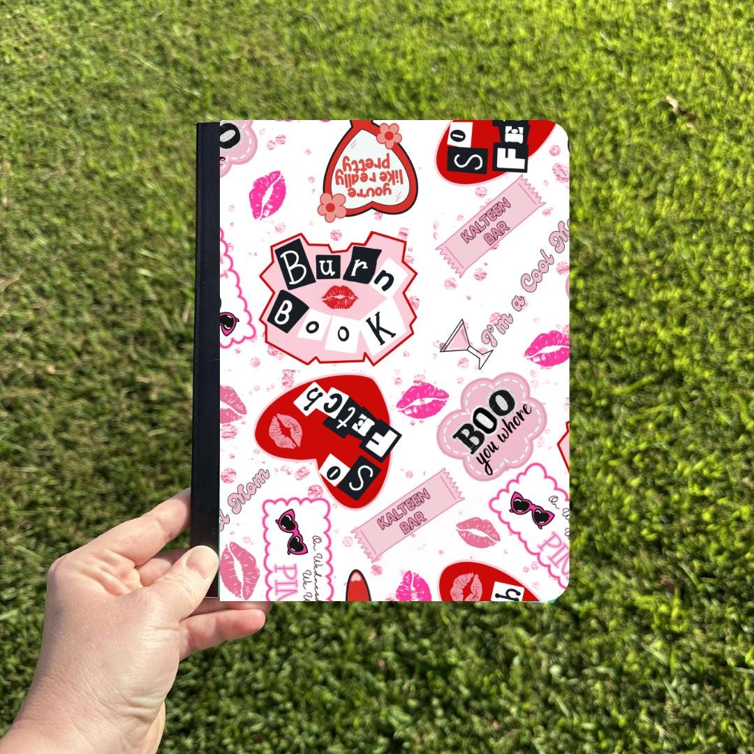 Burn Book Stickers Composition Notebook & Covers, School Supplies, Back ...