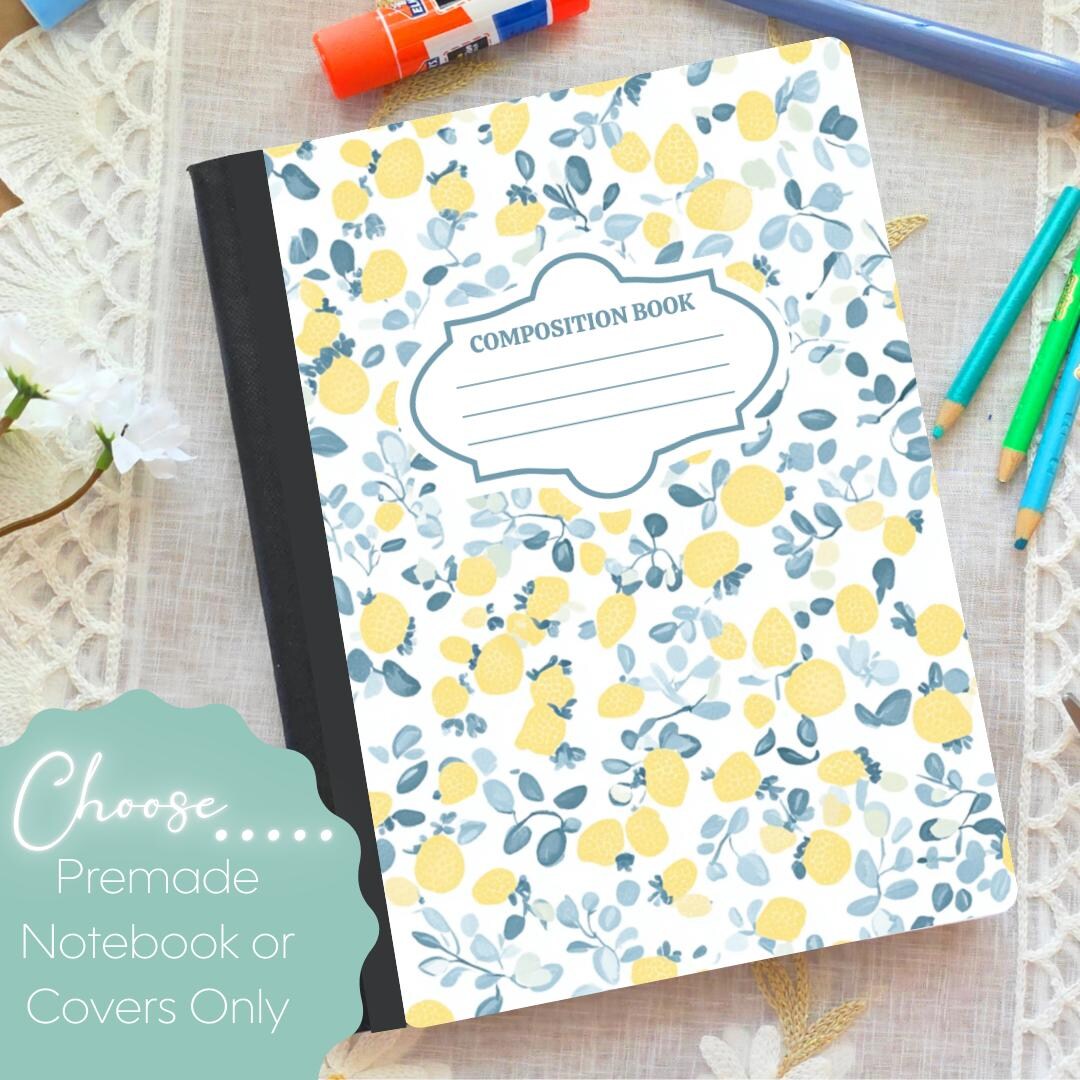Little Lemons Composition Notebook & Covers, School Supplies, Back to ...