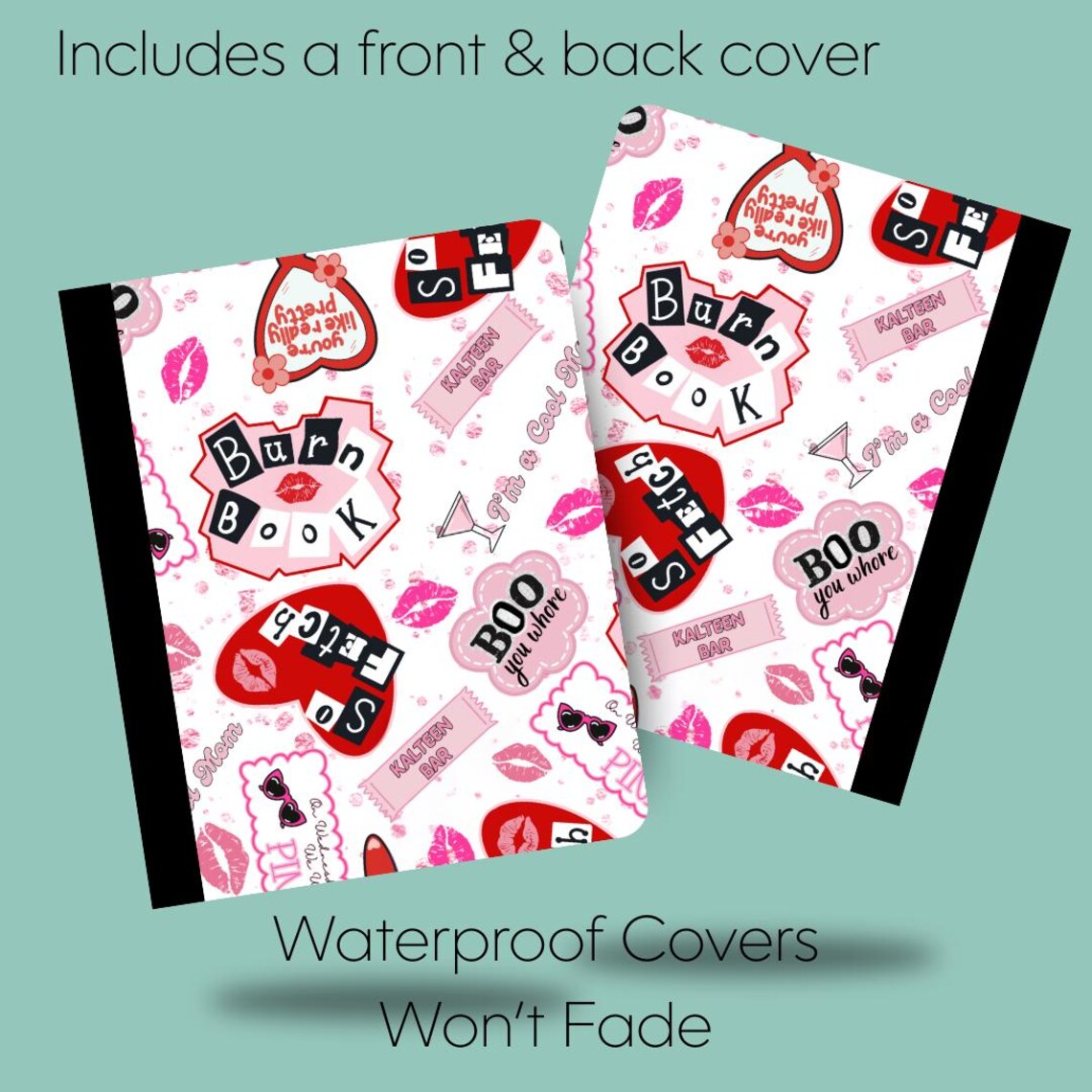 Burn Book Stickers Composition Notebook & Covers, School Supplies, Back ...